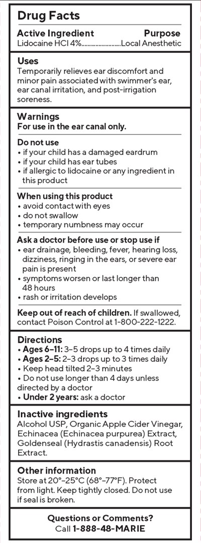 Back (Ear Pain Drops Kids Box Back)